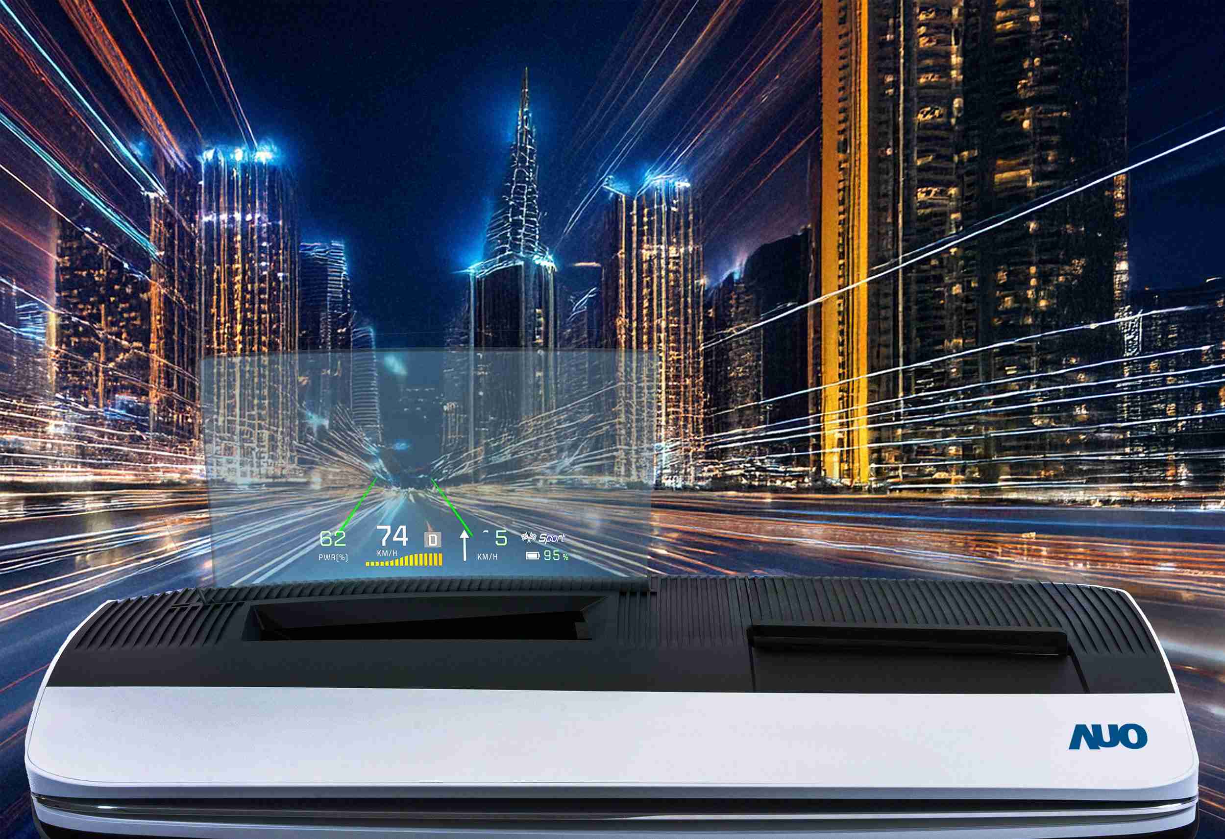 尊龙集团推出13吋Micro LED抬头显示器，，提供高入眼亮度、、高色彩饱和度的显示质量，，在阳光下或黑暗中都清晰可见，，并利用Micro LED模块体积小的优势，，解决车用空间有限的痛点